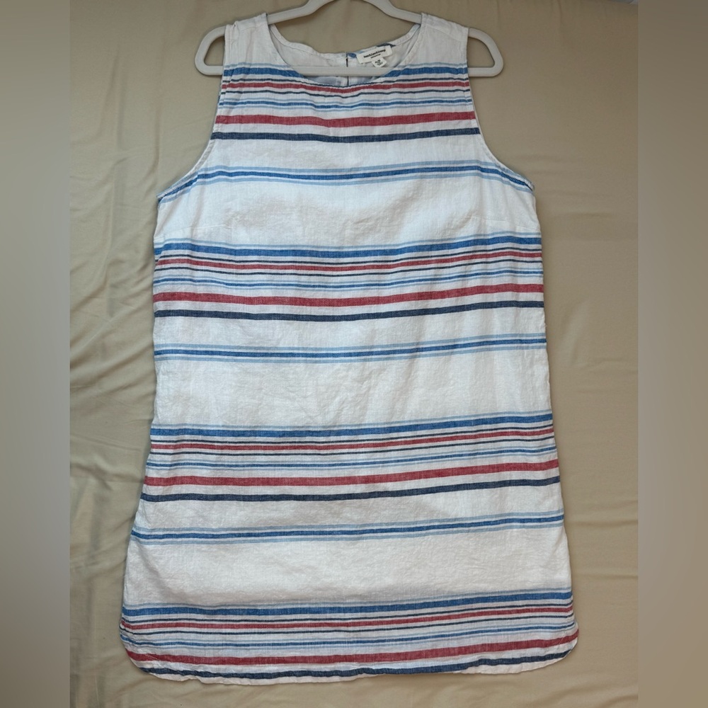 beachlunchlounge Striped Midi Dress - Blue and Red
